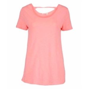 NWT New Fresh Produce Peony Twist Back Tee Top M